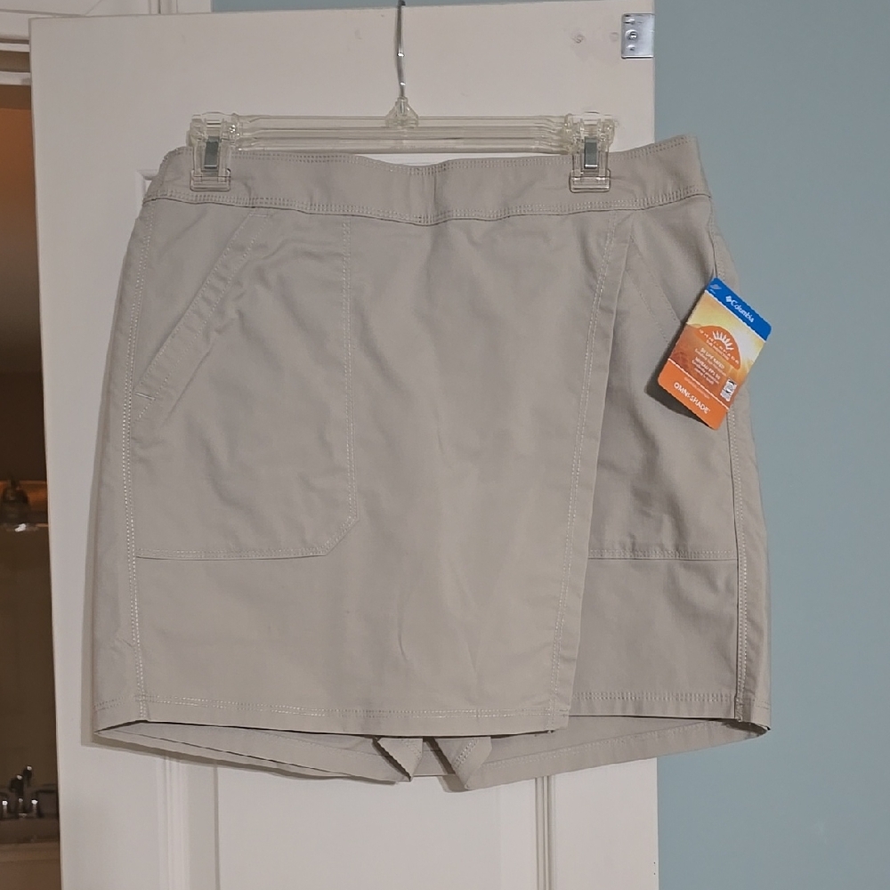 Beige Skort with Pockets